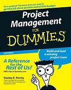 Project Management For Dummies Stanley E Portny