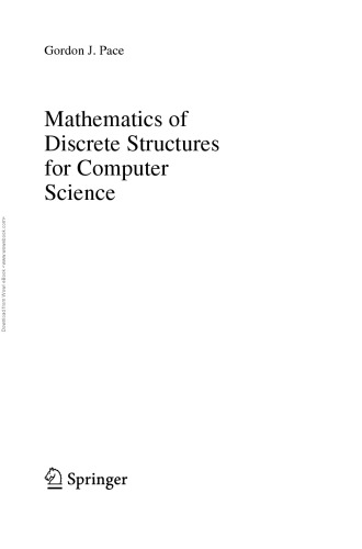 Mathematics Of Discrete Structures For Computer Science Gordon J Pace