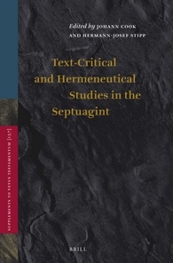 Textcritical And Hermeneutical Studies In The Septuagint Johann Cook