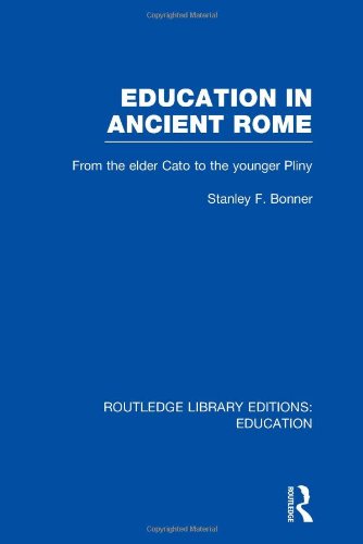 Education In Ancient Rome From The Elder Cato To The Younger Pliny Reprint 1977 Stanley Bonner