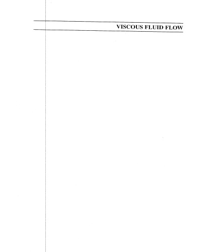 Viscous Fluid Flow 3rd Ed F White