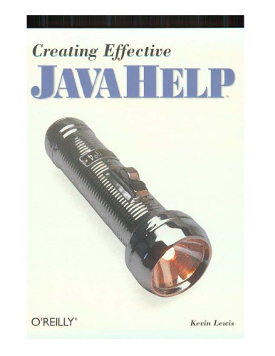 Creating Effective Javahelp Kevin Lewis