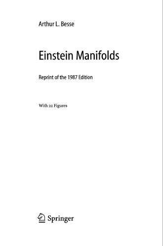 Einstein Manifolds A Besse
