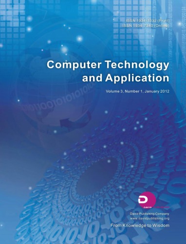 Computer Technology And Application Vol 03 No 1