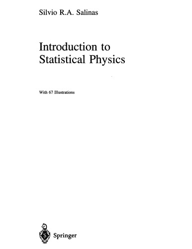 Introduction To Statistical Physics S Salinas