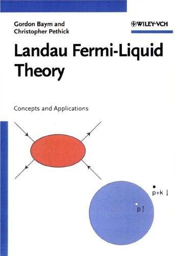 Landau Fermiliquid Theory Concepts And Applications G Baym