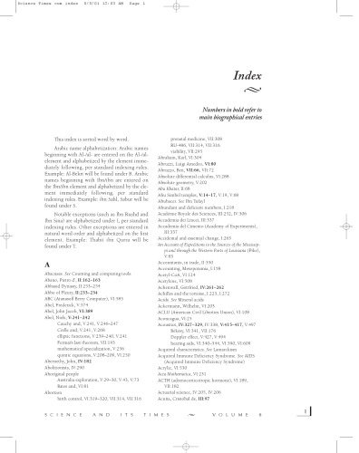 Science And Its Times Vol 8 Cumulative Index N Schlager