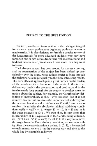 A Primer Of Lebesgue Integration 2nd Ed H Bear