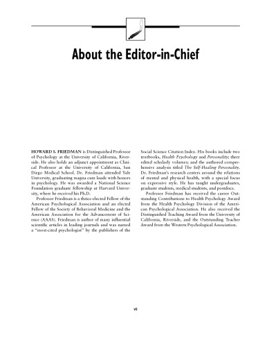 Assessment And Therapy Specialty Articles From Encyc Of Mental Health H Friedman