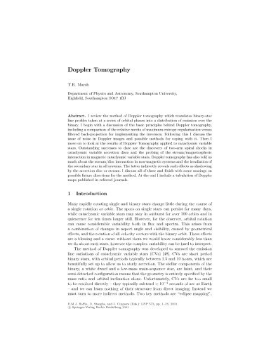 Astrotomography H Boffin Et Al Faint Scan