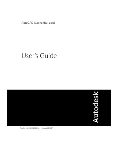 Autocad Mechanical 2008 Users Guide Autodesk