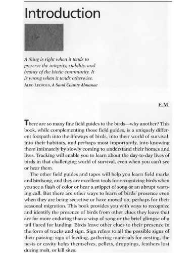 Bird Tracks And Sign N Amer Species M Elbroch Et Al Parts Out Of Seq