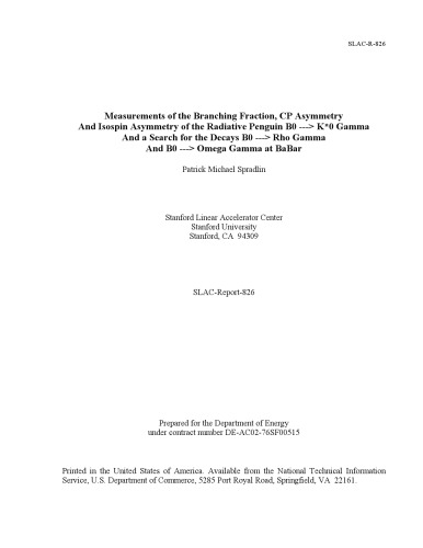 Branching Fraction Cp And Isospin Asymmetry Meas At Babar Thesis