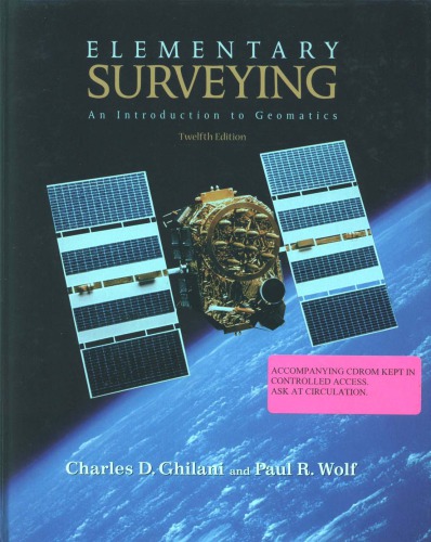 Elementary Surveying An Introduction To Geomatics 12th Ed C Ghilani