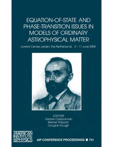 Eqnofstate Phasetrans Issues In Mdls Of Ord Astrophys Matter V Celebonovic