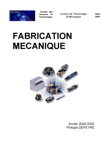 Fabrication Mecanique P Depeyre French