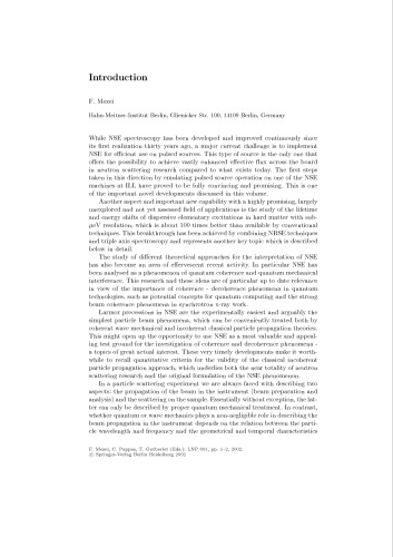 Fundamentals Of Neutron Spin Echo Spectroscopy F Menzel
