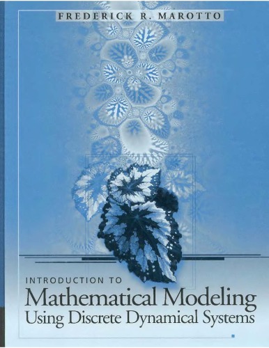 Introduction To Mathematical Mdlg Using Discrete Dynamical Systs F Marotto