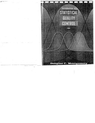 Introduction To Statistical Quality Control 5th Ed D Montgomery Poor Scan