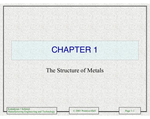 Manufacturing Engineering And Ttechnology Powerpoint Slides Kalpakjian Schmid