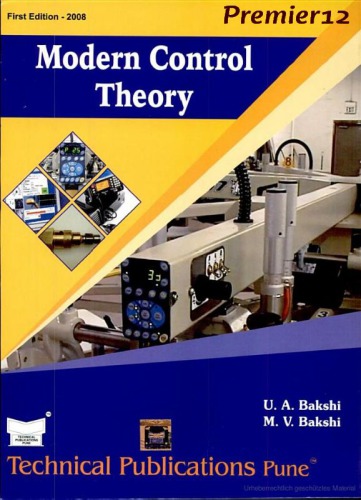 Modern Control Theory U Bakshi M Bakshi