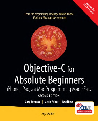 Objectivec For Absolute Beginners 2nd Ed G Bennett Et Al