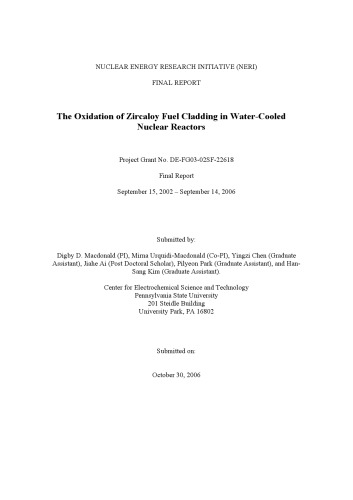 Oxidation Of Zircaloy Cladding In Watercooled Nuclear Reactors