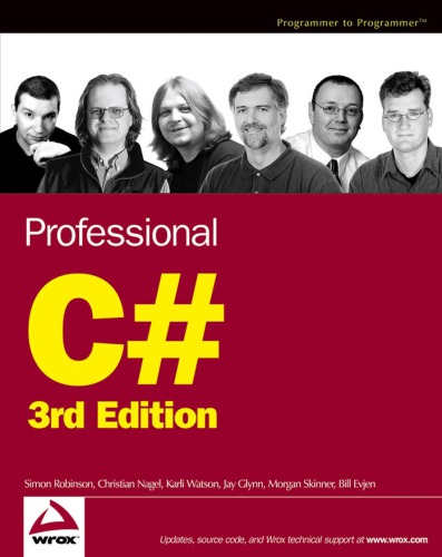 Professional C 3rd Edition 3rd Edition Simon Robinson Christian Nagel