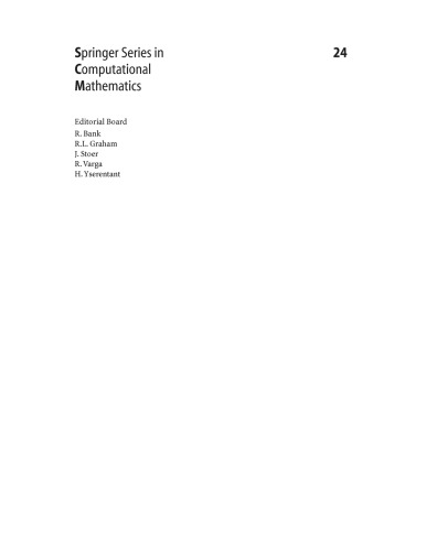 Robust Numerical Methods For Singularly Perturbed Diff Eqns H Roos