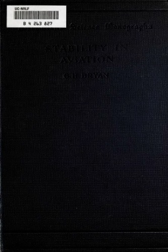 Stability In Aviation An Intro To Dyn Stability As Appl To Motions Of Aeroplanes G Bryan
