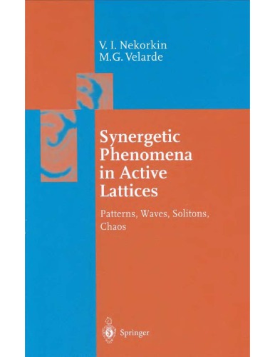 Synergetic Phenomena In Active Lattices V Nekorkin M Velarde