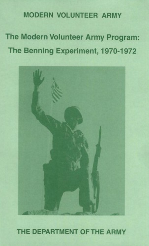 The Mod Vol Army Pgm 197072 The Benning Exper W Latham