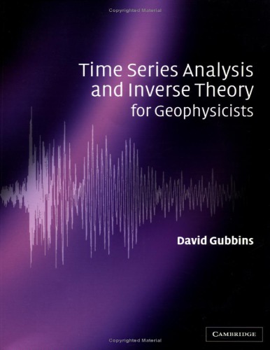 Timeseries Analysis And Inverse Theory For Geophysicists D Gibbons