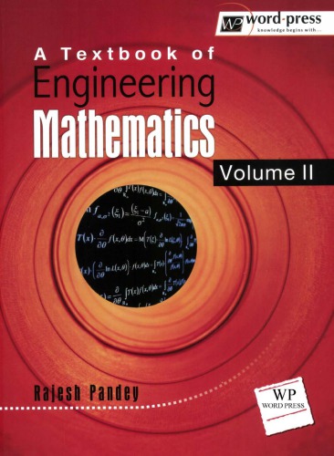 A Text Book Of Engineering Mathematics Volume 2 1st Ed Rajesh Pandey