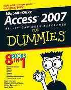 Access 2007 Allinone Desk Reference For Dummies Alan Simpson Margaret Levine Young Alison Barrows