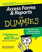 Access Forms Reports For Dummies Brian Underdahl