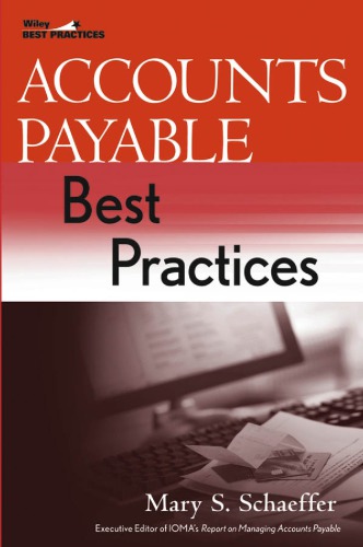 Accounts Payable Best Practices Mary S Schaeffer