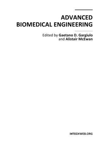 Advanced Biomedical Engineering Gaetano D Gargiulo Alistair Mcewan