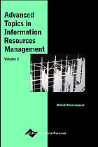 Advanced Topics In Information Resources Management Volume 2 Mehdi Khosrowpour