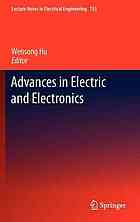 Advances In Electric And Electronics 1st Edition Xu Hai Yan Auth