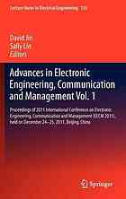 Advances In Electronic Engineering Communication And Management Vol2 Proceedings Of 2011 International Conference On Electronic Engineering Communication And Management Eecm 2011 Held On December 2425 2011 Beijing China 1st Edition Wenjun Liao