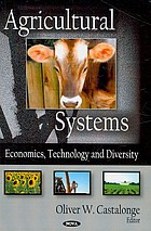 Agricultural Systems Economics Technology And Diversity Oliver W Castalonge