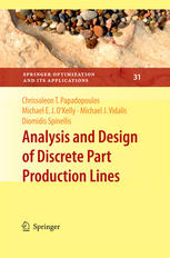 Analysis And Design Of Discrete Part Production Lines 1st Edition Diomidis Spinellis