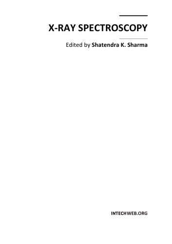 Application Of Wavelength Dispersive Xray Spectroscopy In Xray Trace Element Analytical Techniques Matjaz Kavcic