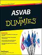 Asvab For Dummies Us Armed Forces Voc Aptitude 3rd Ed Rod Powers
