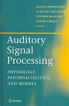 Auditory Signal Processing Physiology Psychoacoustics And Models Daniel Pressnitzer Et Al