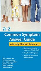 Az Common Symptom Answer Guide John Wasson Md Et Al