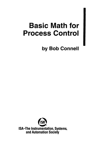 Basic Math For Process Control Bob Connell