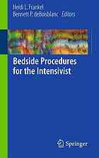 Bedside Procedures For The Intensivist 1st Edition Heidi L Frankel