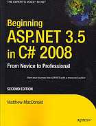 Beginning Aspnet 35 In C 2008 From Novice To Professional 2nd Ed Matthew Macdonald